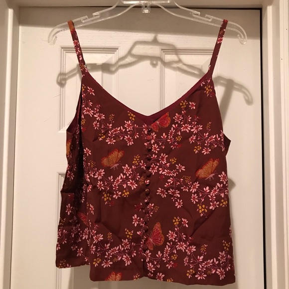 NWT Madewell Button-Down Cami Top Sz 12 - Picture 2 of 8
